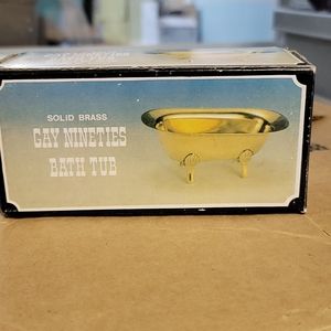 Solid brass bath tub